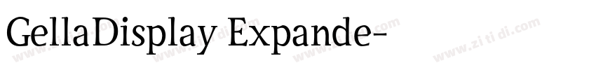 GellaDisplay Expande字体转换